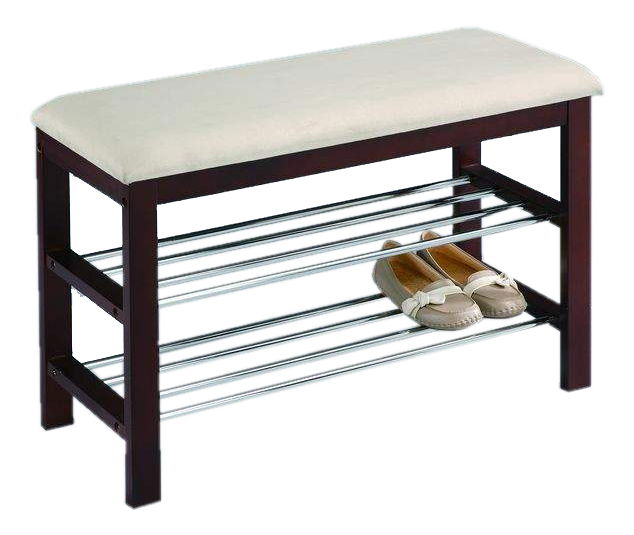 Botník (lavička do predsiene) Langella wenge+béžová