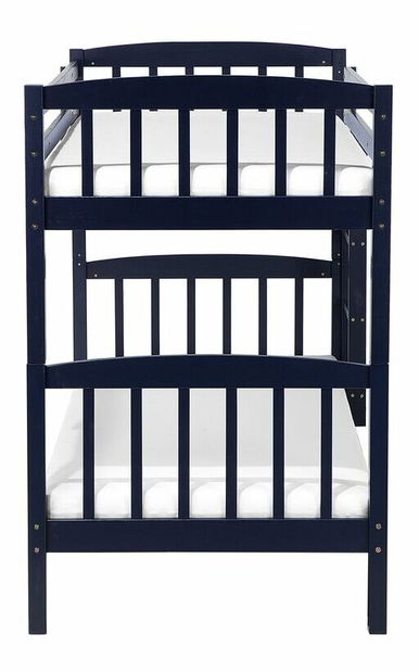 Poschodová posteľ 90 cm REWIND (s roštom) (modrá)