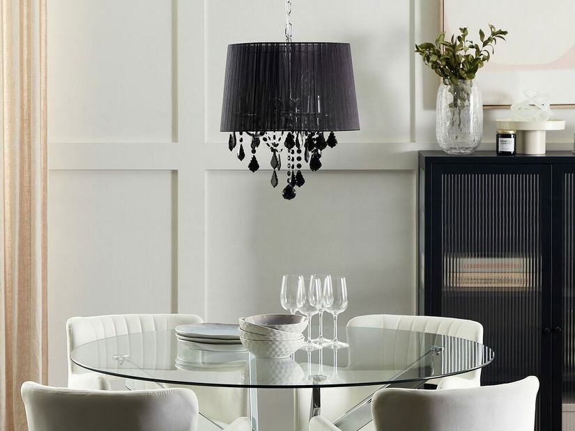 Závesná lampa Evandale (čierna)