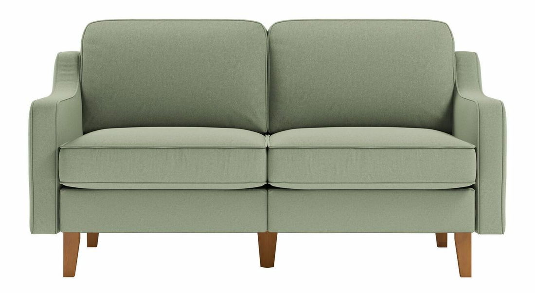 Pohovka dvojsedačka Robia 2 (morská zelená + orech)