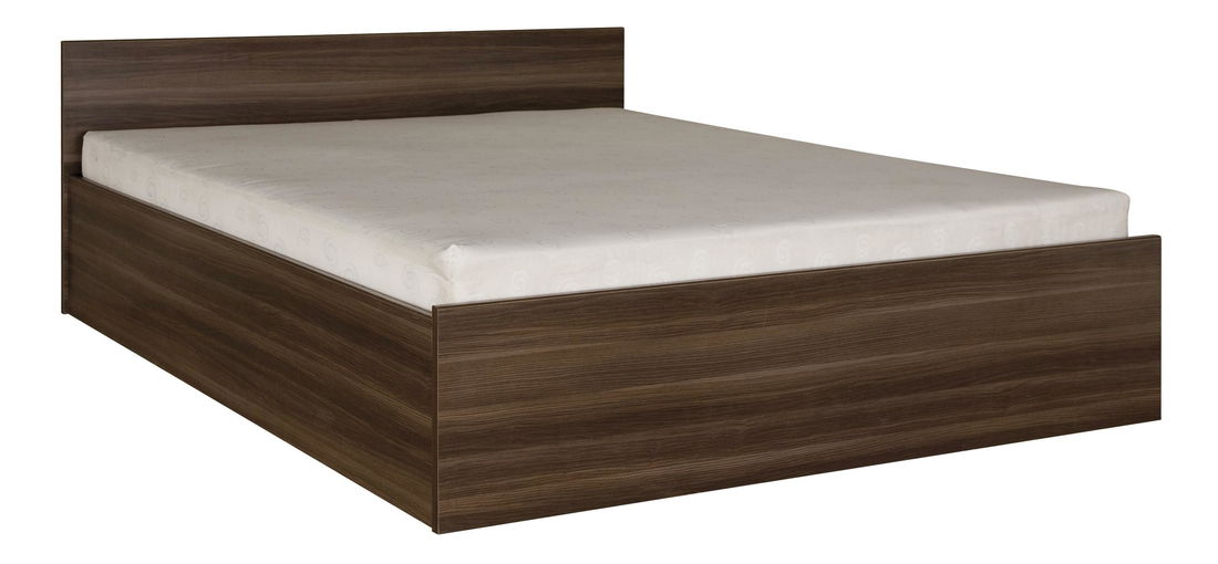 Franciaágy 160 cm Irvine I21 (sötét kőris) (ágyráccsal)