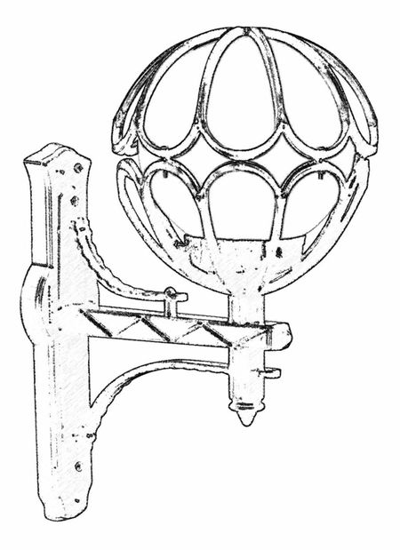 Vonkajšie nástenné svietidlo Starr (čierna)
