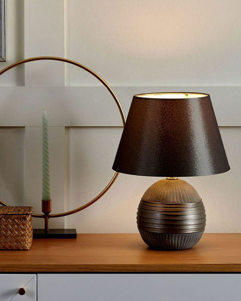 Stolná lampa Sadel (tmavosivá)