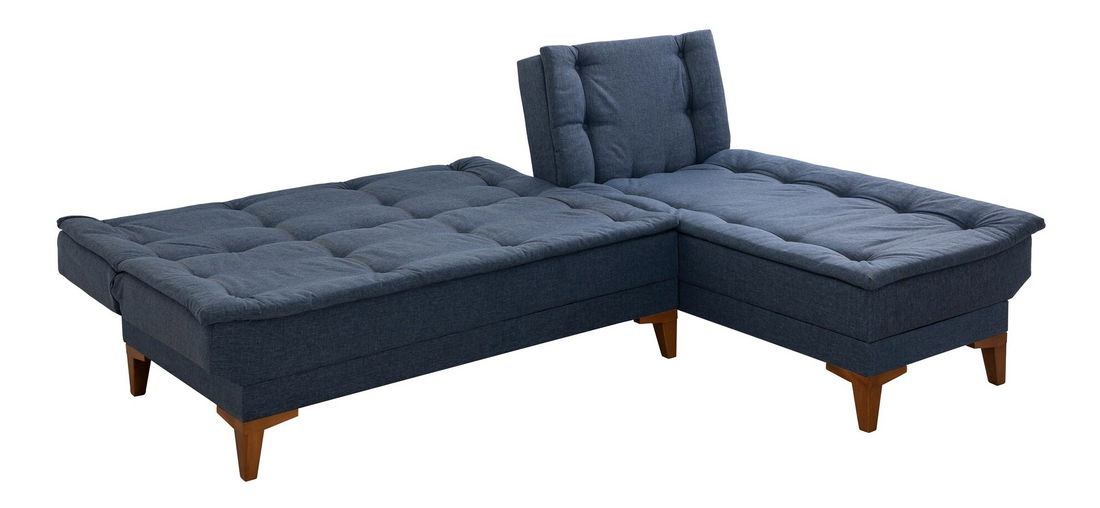 Rohová sedačka Santic (tmavomodrá)