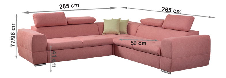 Rohová sedačka Palen (P)