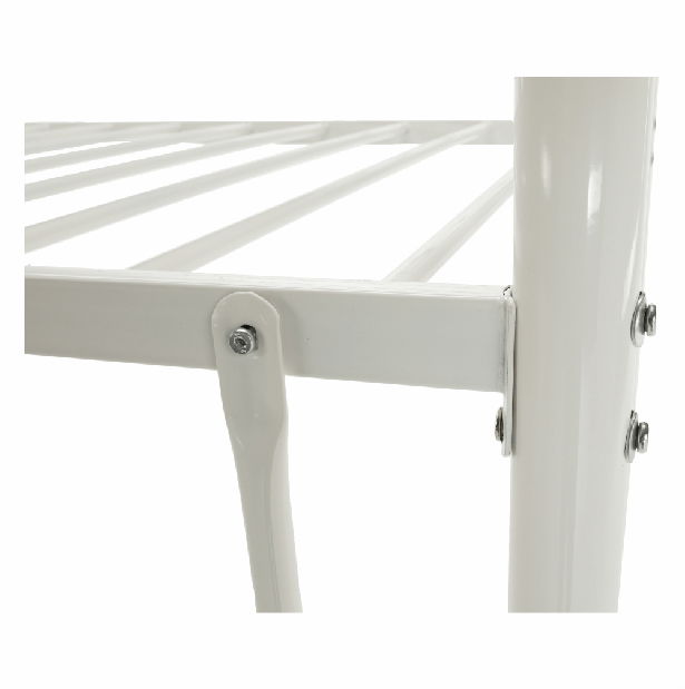 Detská poschodová posteľ 90 cm Kamila (biela) (s roštom)
