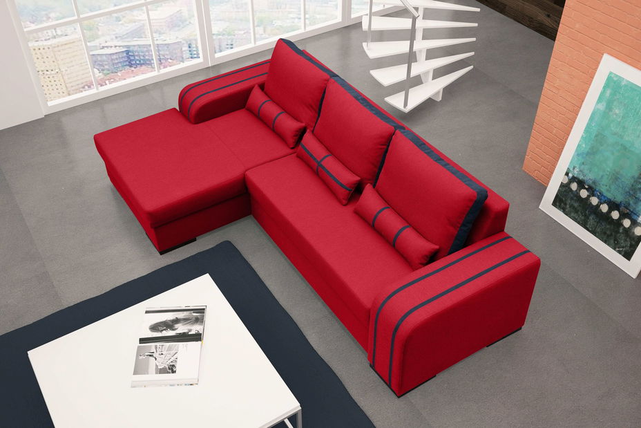 Sarokkanapé Vinita (piros) (B)