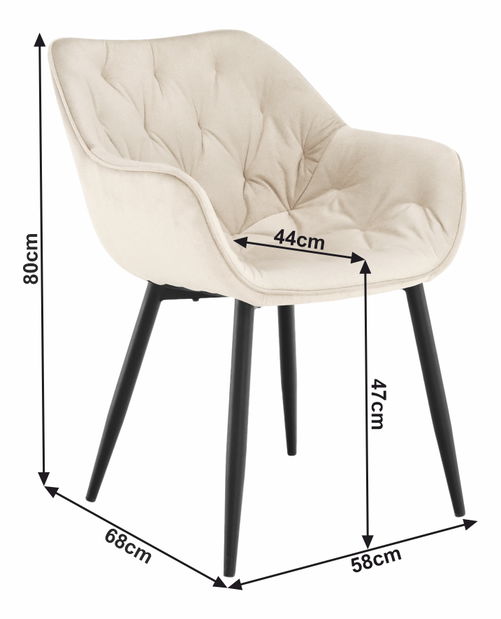 Fotoliu de design Feddy (Bej)