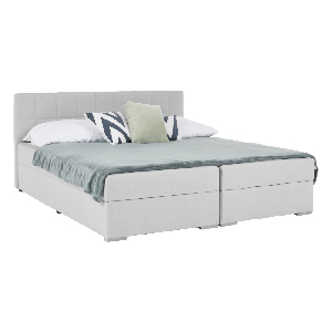 Pat matrimonial Boxspring 180 cm Ferrati (gri maro)