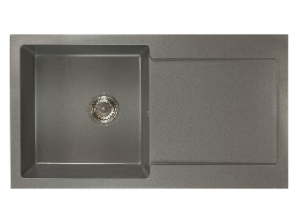 Kuhinjski sudoper Adaxa (siva) (s 1 otvorom za bateriju) (D)