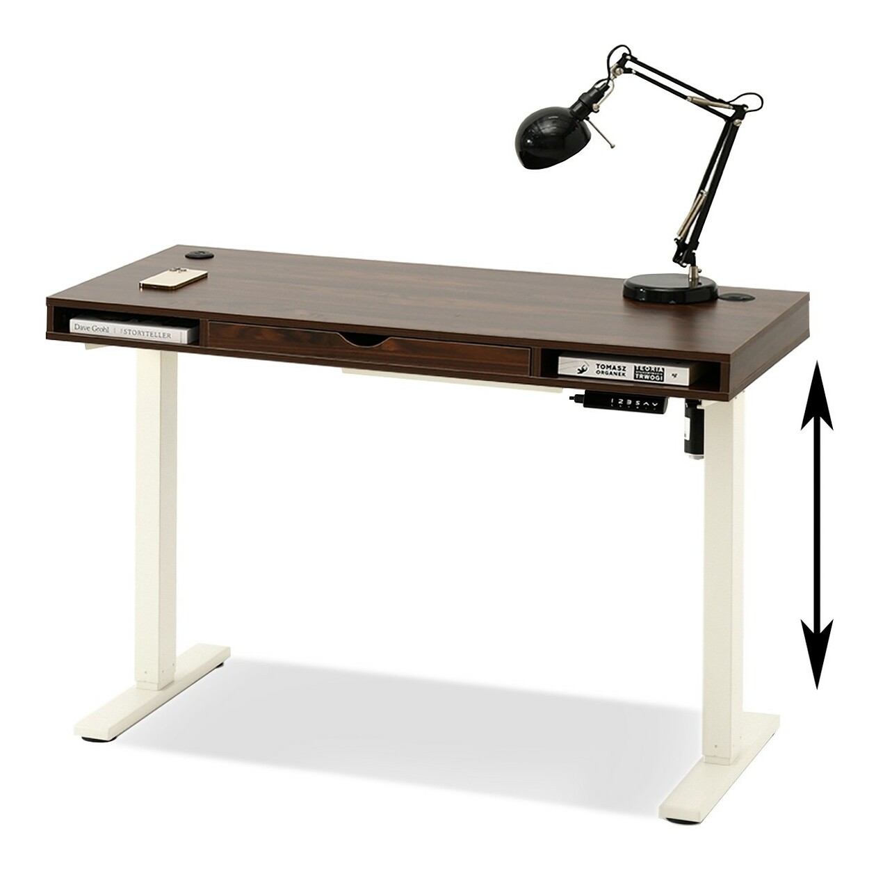 PC asztal Osto 120 (dió + krém)