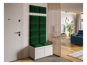 Mobilier pentru hol Kendora 80 (cu 12 buc panouri tapițate Pazara 40x30) (manila 35)