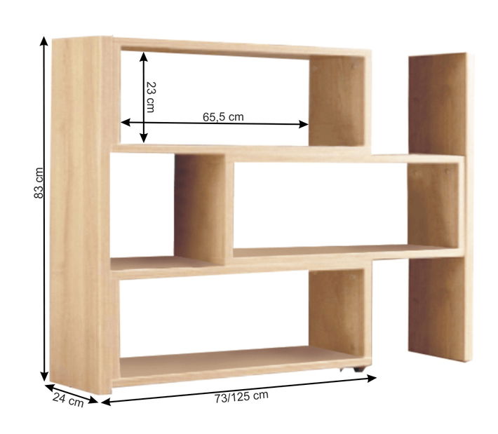 Polcos szekrény Klonale III 85 (fehér) *kiárusítás