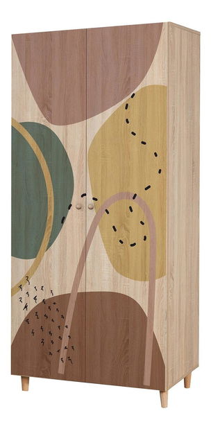 Dulap de haine Lydie 911 (Stejar sonoma)