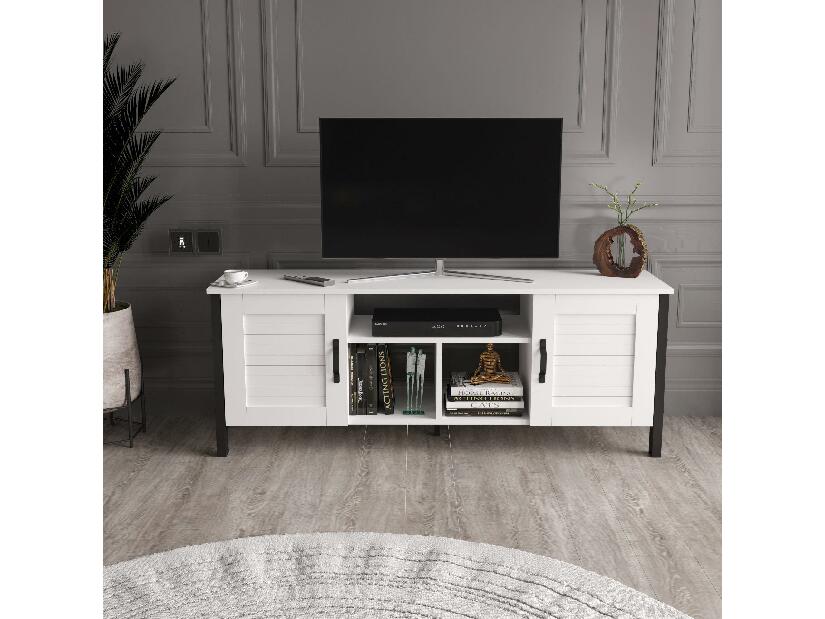 TV asztal/szekrény Savaka (fehér) 
