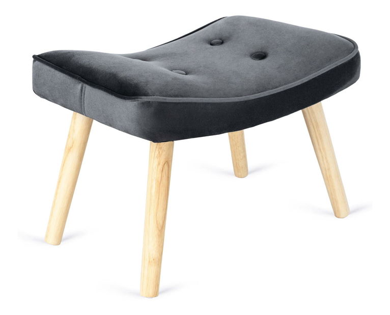 Fotelja s naslonom za noge Lombardi (siva) 