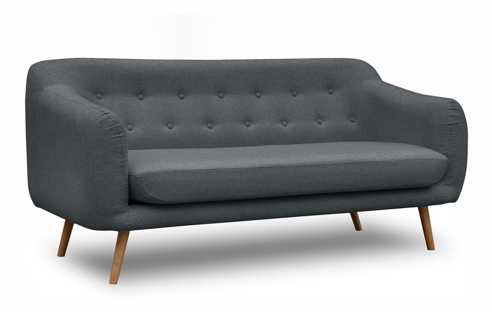 Pohovka dvojsedačka Shena (tmavosivá)