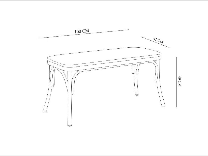 Set mobilier sufragerie Duvasa 11 (alb) (pentru 4 persoane)