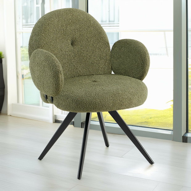 Scaun rotativ Vasia (verde)