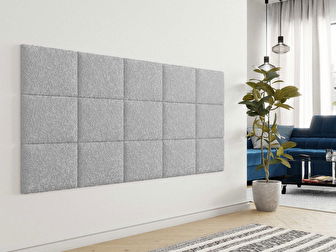 Čalúnený nástenný panel (3 ks.) Pag 40x30 (sivá) *výpredaj