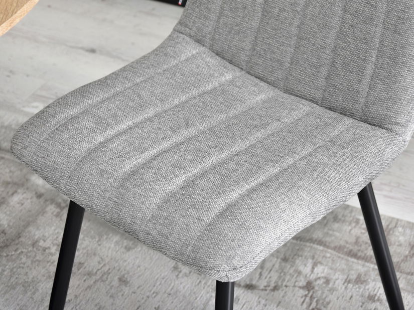 Stolica Mia (siva + zlatna)