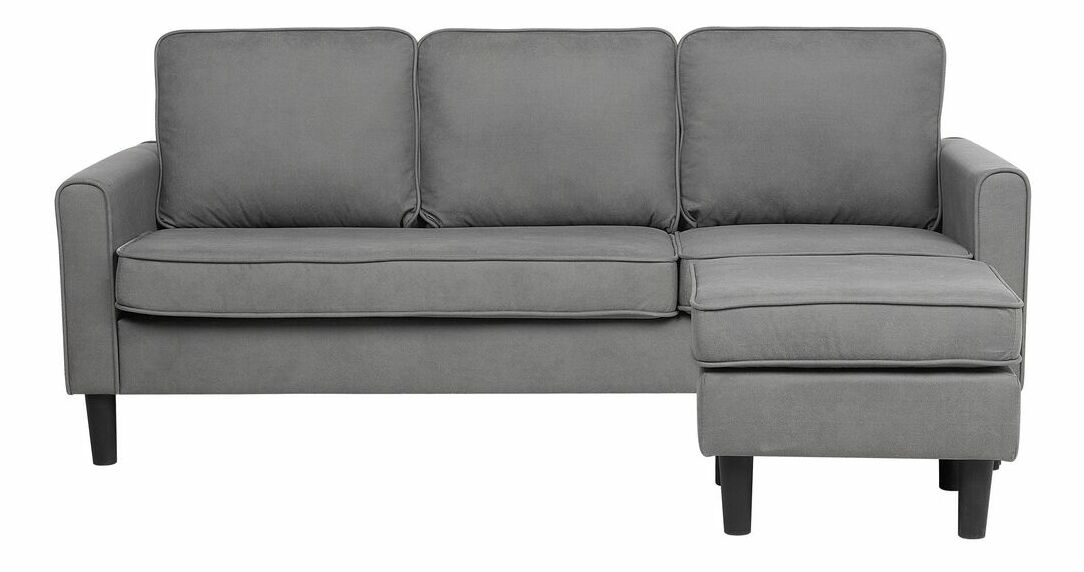 Pohovka trojsedačka Arran (svetlosivá) (s taburetkou)