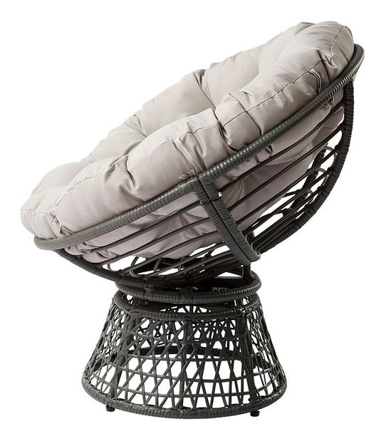 Fotoliu rotativ de grădină Arliss (Gri închis)