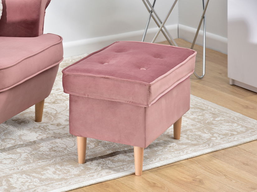 Taburetka Muriera (púdrová + buk)