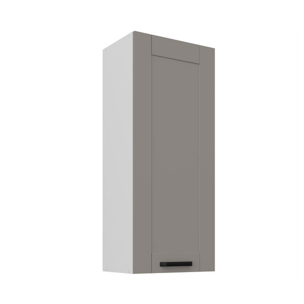 Horná kuchynská skrinka Lucid 45 G-108 1F (korpus: biela + front: mdf claygrey)