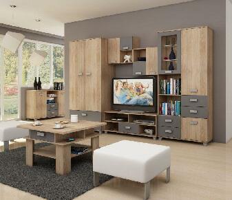 Mobilier living Solomon sonoma + grafit