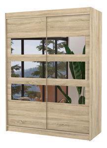 Dulap de haine Fioren (Stejar sonoma) (cu oglindă)