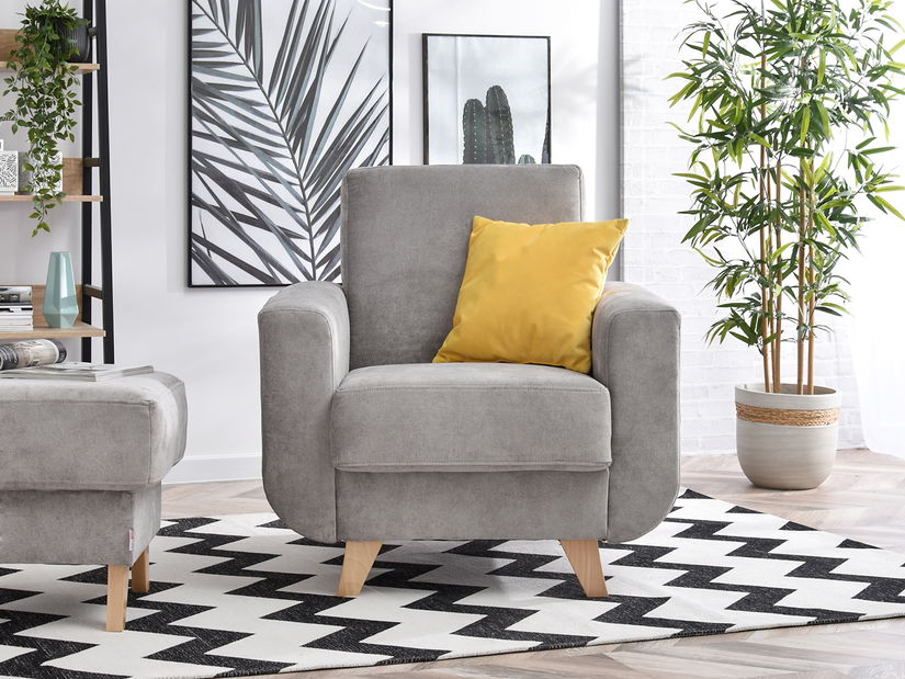 Relaxačné kreslo Kadim (sivá)