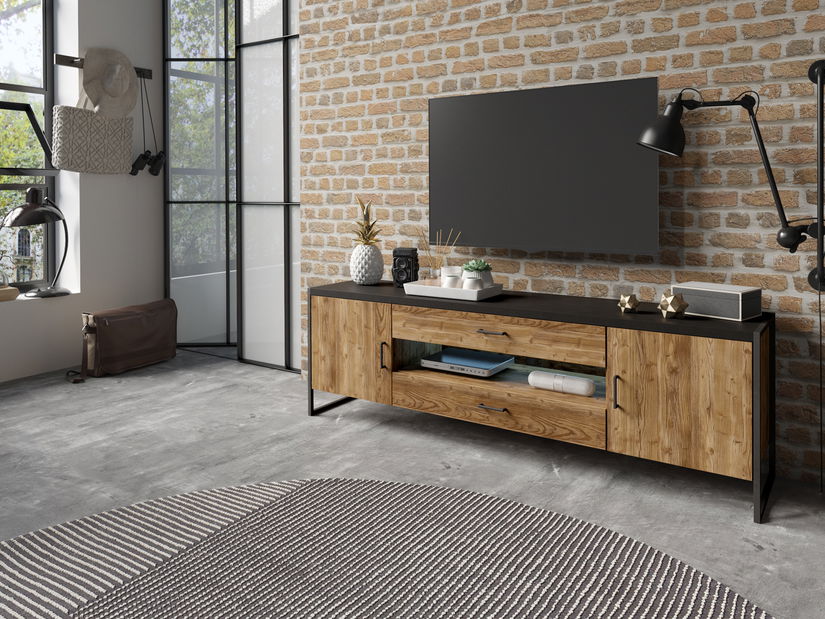 Masă TV Taren Typ 40 (molid + negru)