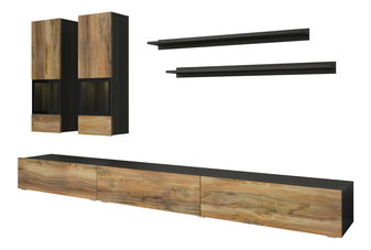 Mobilier living Barly Typ 10 (nuc satin + touchwood)