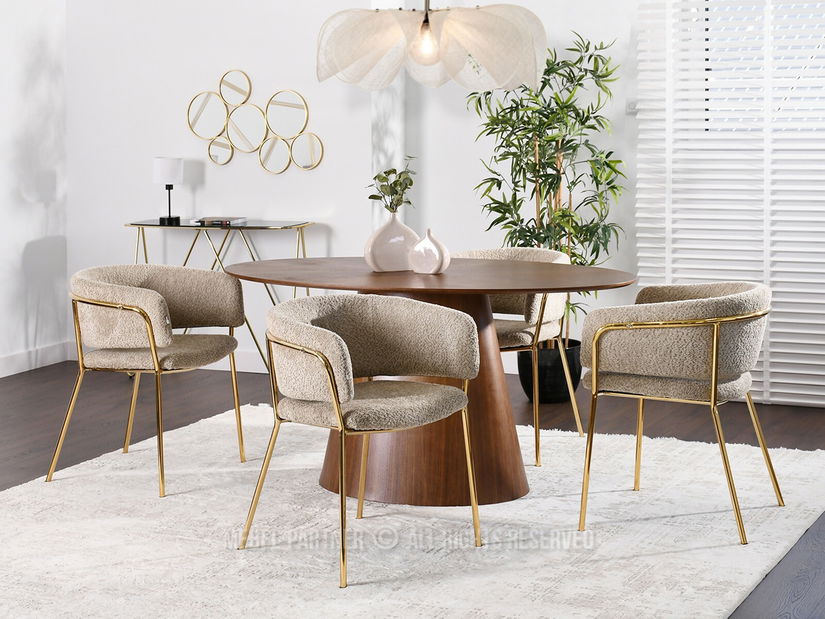 Stolica Sorento (bež + zlatna)