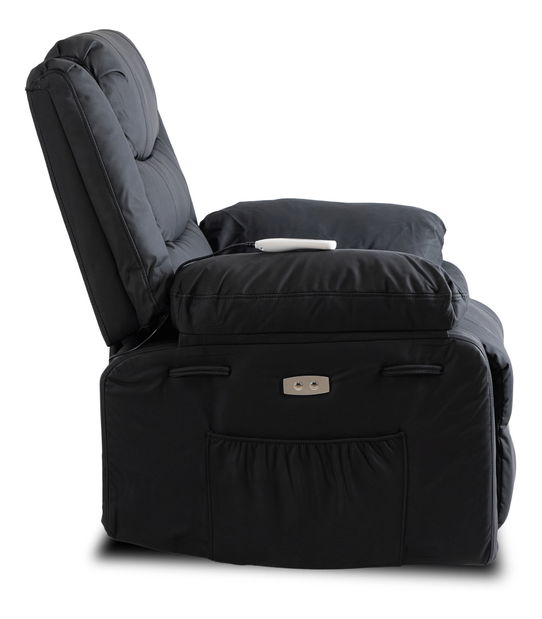 Masažna fotelja Jornaleros (crna ekokoža) 