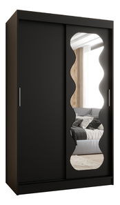 Šatníková skriňa 120 cm Spock (čierna)