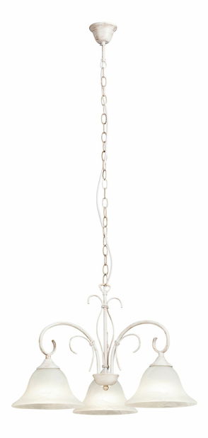 Függesztett lámpa Katherine 7190 (antik fehér + rizsköves üveg)