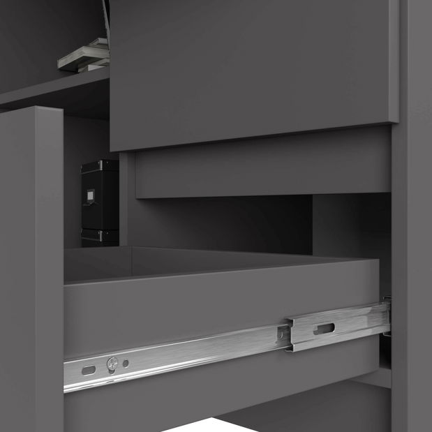 Sarok PC asztal Balkon (grafit) (P)