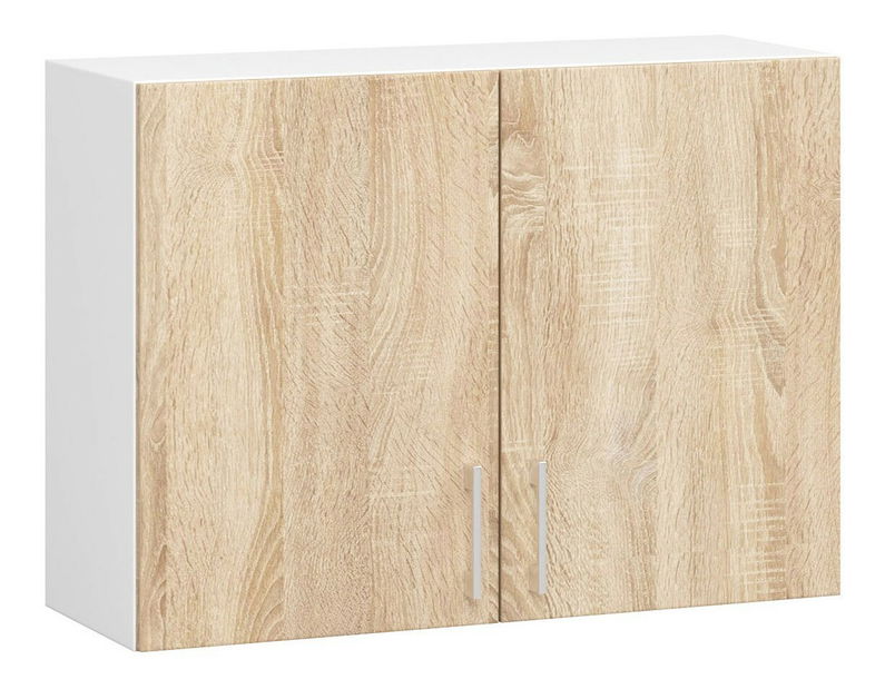 Dulap superior de bucătărie Lula w80 (Alb + stejar sonoma)