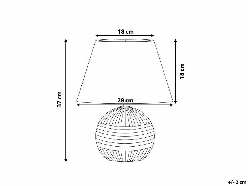 Stolná lampa Sadel (tmavosivá)