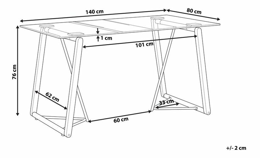 Jedálenský stôl TAMIRA (čierna + sklo) (pre 6 osôb)