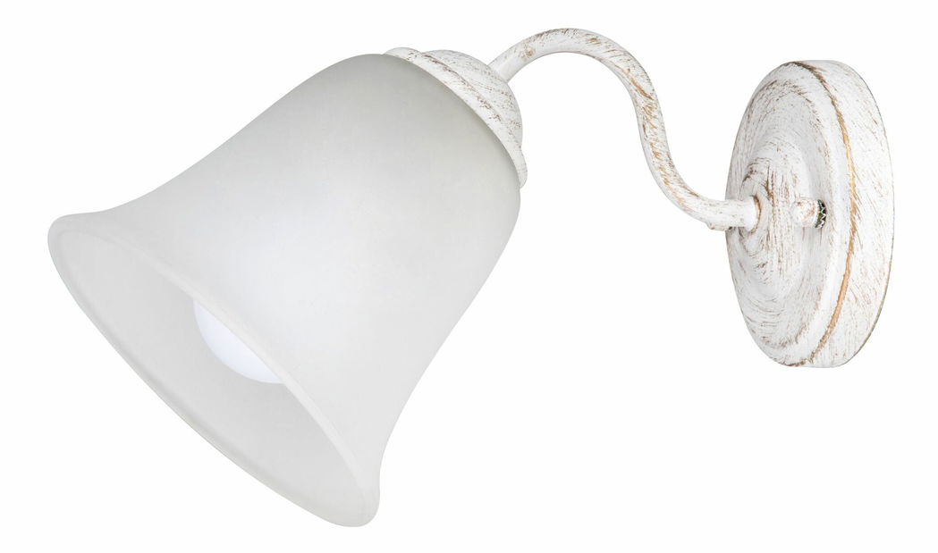 Zidna svjetiljka Fabiola 7259 (antička bijela + opalno staklo)