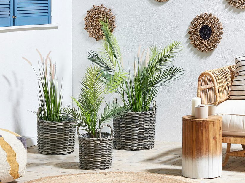 Set 3 ks košíkov Nikza (hnedá)