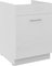 Dulap inferior de bucătărie Lavera 60 ZL 1S BB (Cadru: alb + front: alb lucios)