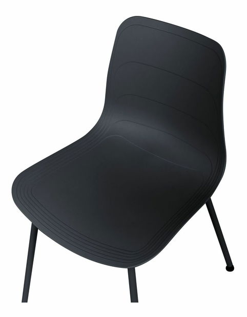 Set 2 buc scaune de sufragerie Looza (negru)