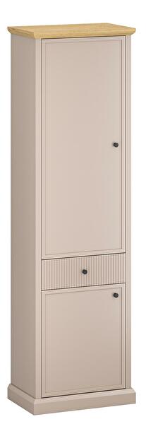 Dulap cu rafturi Indices (taupe + stejar pietros)