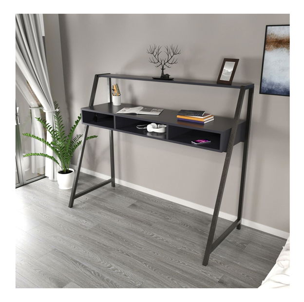 Písací stôl Decorative (antracit)