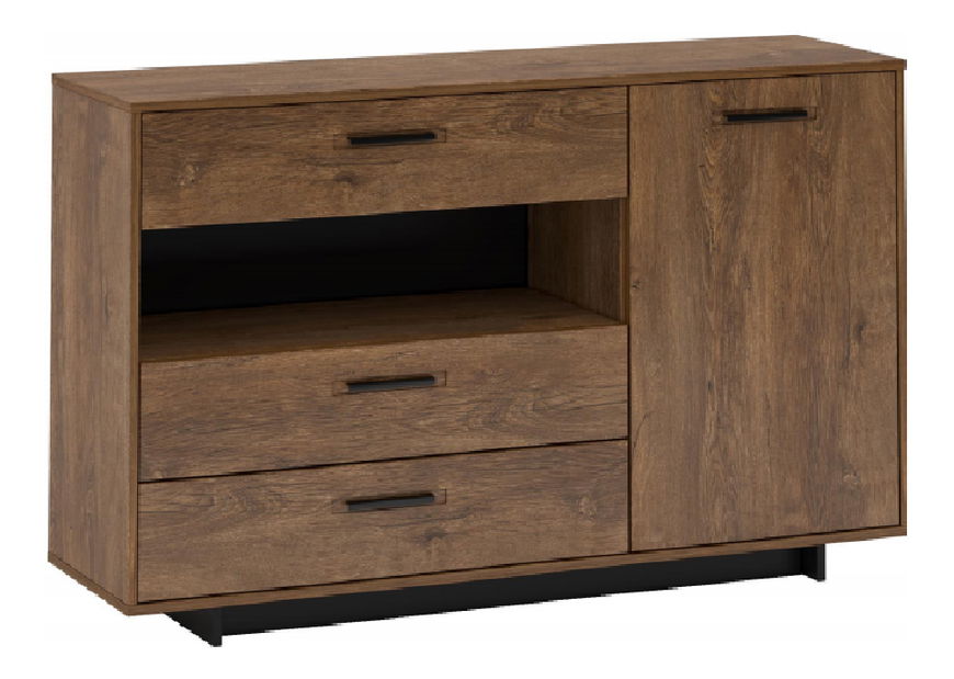 Komoda Diram E (dub bolzano + čierna)