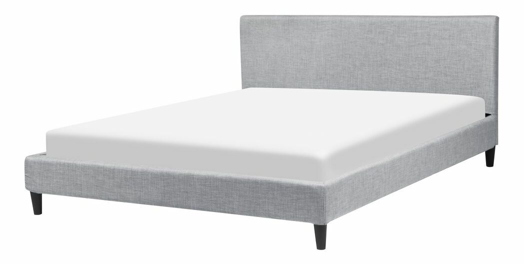 Manželská posteľ 160 cm FUTTI (s roštom) (sivá)